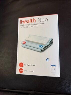 iHealth Neo Wireless Blood Pressure Monitor - White with Blue Armband